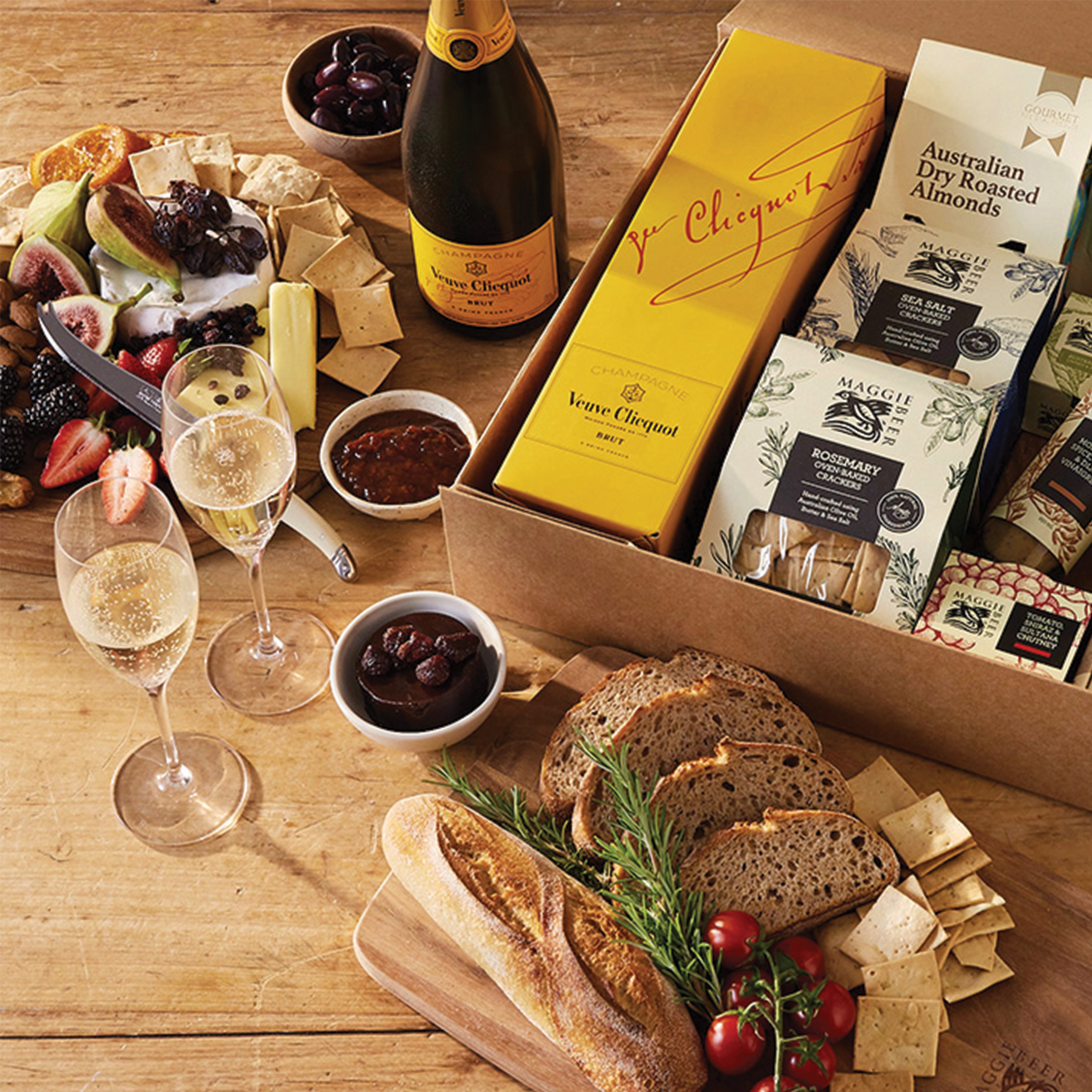 Gourmet Entertainer Hamper with Clicquot ($239)